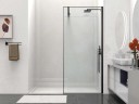 Душевая перегородка Walk-In VSW-1HS900CLB, 900*2000, черный матовый, стекло прозрачное