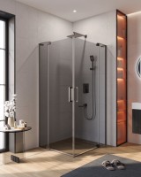 Душевой уголок CEZARES SLIDER-AH-2-70/80-100/110-GRIGIO-GM