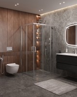 Душевой уголок CEZARES MOLVENO-AH-21-100+20-C-Cr-IV