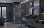 Душевое ограждение Ambassador Diamond 12011111L (90х90х200) трапеция,хром,стекло прозрачное,распашная,1 место