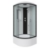 Душевая кабина Niagara Classic NG-6709-14 (100х100х215) высокий поддон(40см),черный,стекло прозрачное,4 места