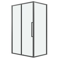 Душевое ограждение Grossman Cosmo 100.K33.02.100.42.00-200.K33.02.70.42.00 (100х70х195) раздвижная,графит сатин,стекло прозрачное,2 места