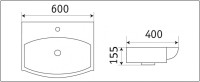 Умывальник CeramaLux 78014D
