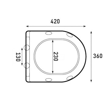 Сиденье для унитаза Grossman GR-4455SQ-K41 тонкое,белое,1 место