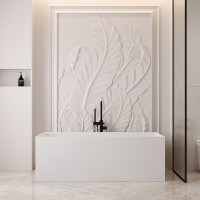 ΠΠ°Π½Π½Π° ΠΈΠ· ΠΈΡΠΊΡΡΡΡΠ²Π΅Π½Π½ΠΎΠ³ΠΎ ΠΊΠ°ΠΌΠ½Ρ ABBER Stein AS9640-1.5 Π±Π΅Π»Π°Ρ ΠΌΠ°ΡΠΎΠ²Π°Ρ