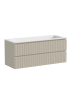 Тумба подвесная SANCOS Snob T 1195х445х500, c двумя ящиками оснащенными доводчиками, Beige Soft, арт.SNT120CE