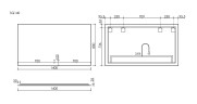 Зеркало для ванной комнаты SANCOS SQUARE 1400х800 с подсветкой, арт. SQ1400