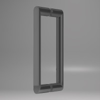 Душевая дверь Dice VDS-4D150CLGM, 1500, вороненая сталь, стекло прозрачное