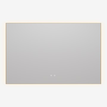 Зеркало Vincea LED VLM-4F120BG-2 1200х800 c сенсорным выключателем, антизапотевание, брашированное золото