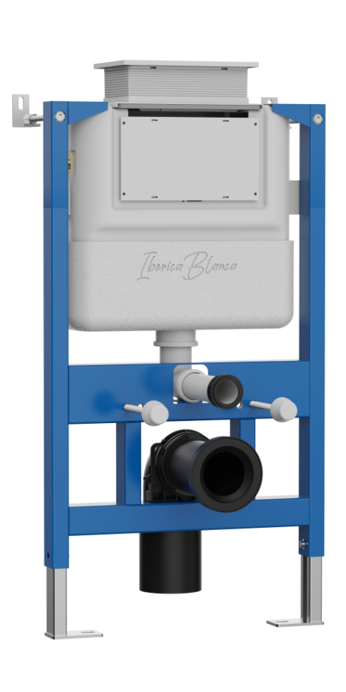 Инсталляция для подвесного унитаза IBERICA BLANCA SILENCIO PNEUMATICO CORTO с пневматическим управлением (IB.800APC)