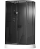 Timo Premium ILMA Black 902 L душевая кабина с крышей, хамам и стульчиком 120*80*222