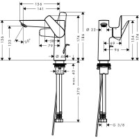 Смеситель для раковины Hansgrohe Talis E 71754700 белый