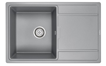 Мойка FLUGEN 50-780, IT-GRANIT, PM217850-GRM, серый металлик, 780х500 мм, Paulmark