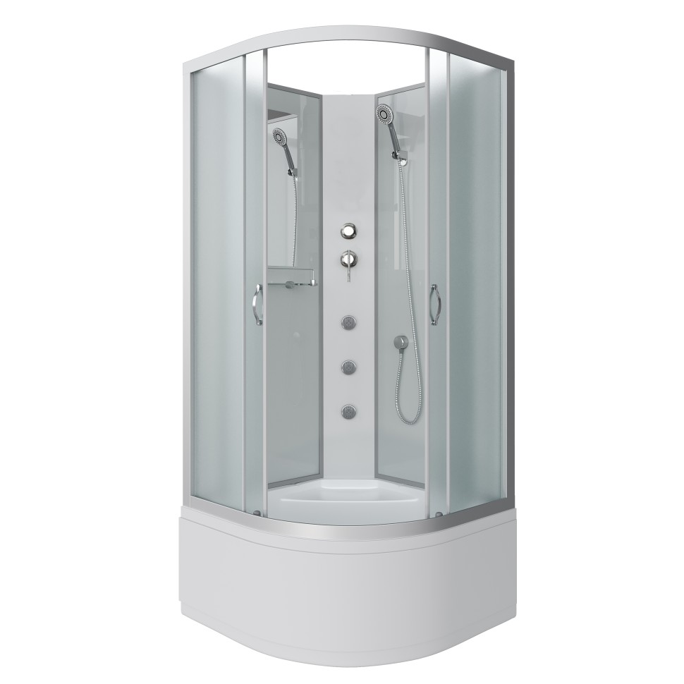 Душевая кабина Niagara Classic NG-2309-14BKG (100х100х200) высокий поддон(40см),стекло матовое,4 места