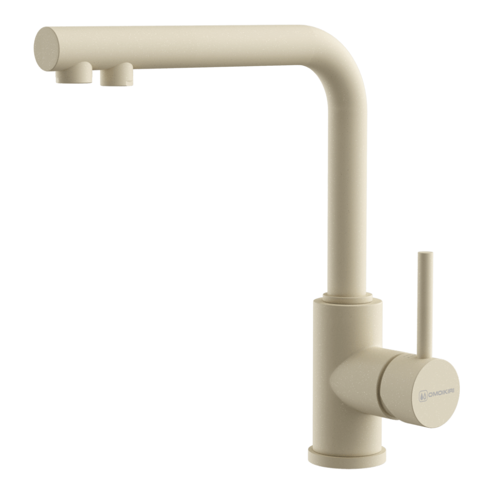 Смеситель для кухни Omoikiri Nakagawa 2 Plus-WH латунь/белый