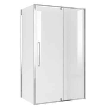 Душевое ограждение Niagara Nova NG-66-12A-A80-34 (120х80х195) прямоугольник,хром,дверь распашная,стекло прозрачное,2 места