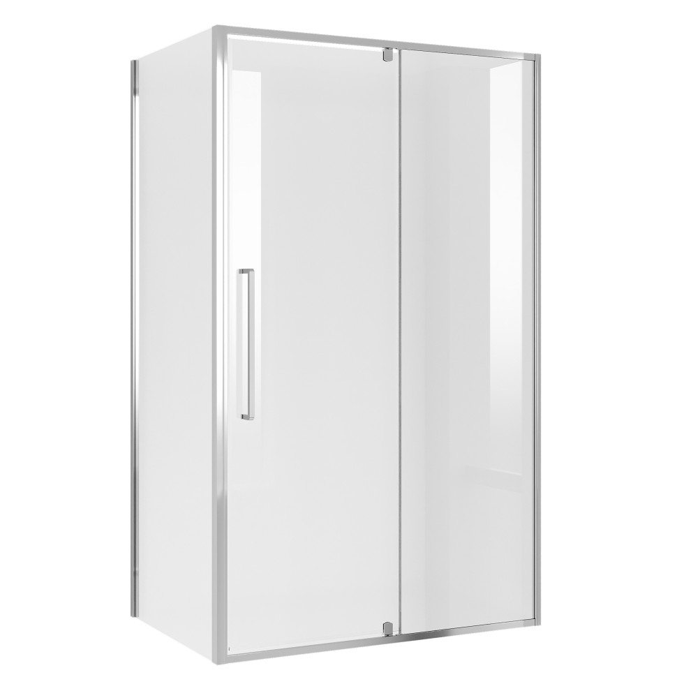 Душевое ограждение Niagara Nova NG-66-12A-A80-34 (120х80х195) прямоугольник,хром,дверь распашная,стекло прозрачное,2 места