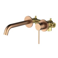 Смеситель для раковины встроенный Timo Saona 2372/19SM розовое золото