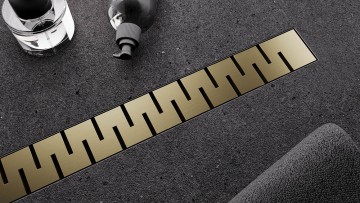 Душевой лоток Veconi Stesso Line Gold 600