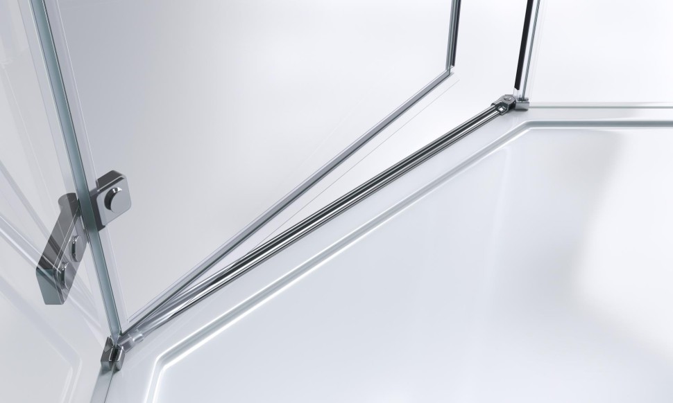 Душевой уголок BelBagno KRAFT-P-1-100-C-Cr-R