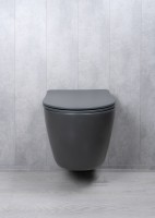 Унитаз подвесной Tornado Gid Tr2122TF-Dgm 62260Y серый матовый 49x36x36