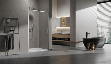 Душевая дверь Слим (Slim) VDS-6SL130CL, 1300, хром, стекло прозрачное