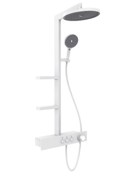 AQM 8005W Душевая система для душа с термостатом, Белый