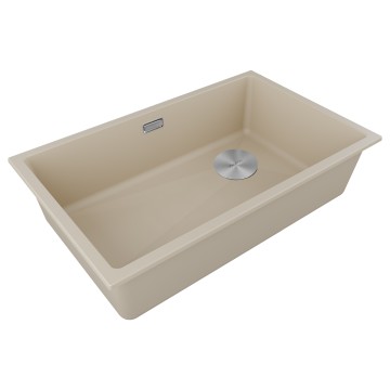 Мойка LUMI 74UNI-SKEW, IT-GRANIT, LU74SK-LA, латте, 740х440, Paulmark