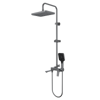 Душевая стойка со смесителем с коротким изливом OSGARD BRETTA GUN GREY 52050