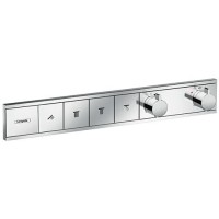 Термостат Hansgrohe RainSelect для душа, 4 источника, внешняя часть, цвет: хром 15382000