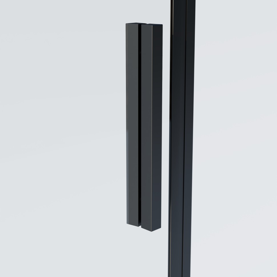 Душевой уголок Soft 2 VSR-3SO28012CLB, 1200*800, черный, стекло прозрачное