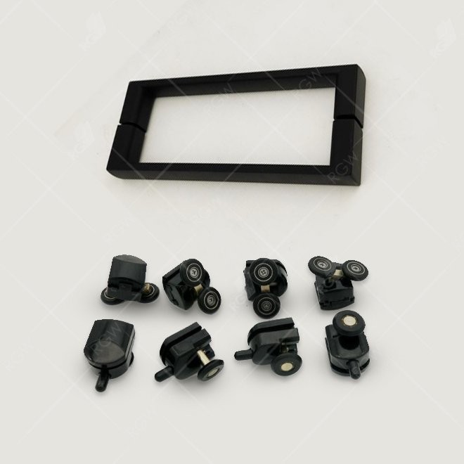 Душевой уголок RGW 110х100х185 см CL-48B CL-14B + Z-050-1B Прямоуг., Чёрный, Прозрачное, 5 мм Easy Clean (32094801-014)