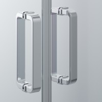 Дверь в нишу Ambassador Forsa 17021107AX (120х200) хром,стекло прозрачное,раздвижная,1 место