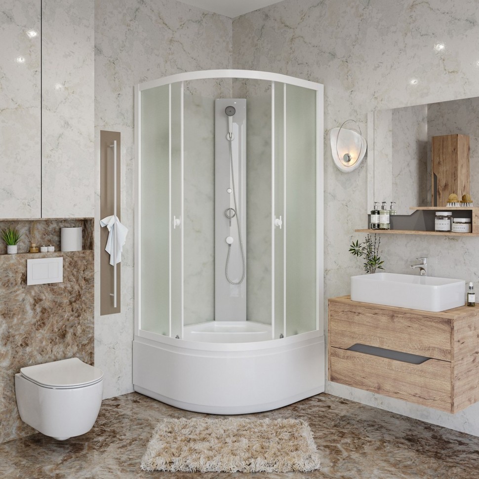 Душевая кабина Niagara Promo P100/40/MT/BK (100х100х195) 4 места