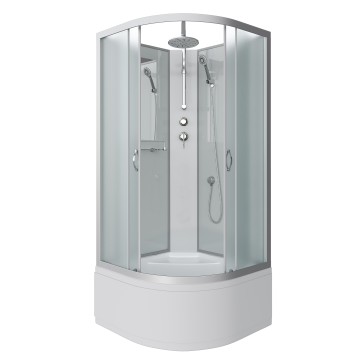 Душевая кабина Niagara Classic NG-2309-14BKT (100х100х210) высокий поддон(40см),стекло матовое,4 места