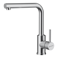 Смеситель для кухни Omoikiri Nakagawa-BN латунь/нержавеющая сталь