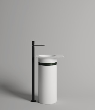 Раковина накладная NINFEA 02 покраска по RAL полностью 540х447х120 S-Stone Матовое