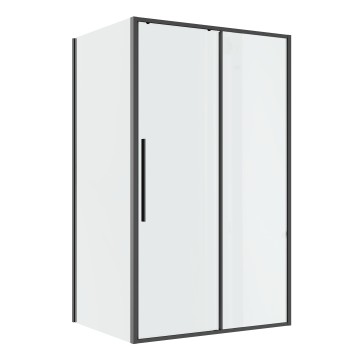 Душевое ограждение Niagara Nova NG-34-11AGR-A80GR-34 (110х80х195) прямоугольник,раздвижная,графит,стекло прозрачное,2 места
