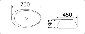 Умывальник CeramaLux 7807