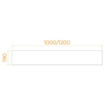 Экран для душевого поддона RGW NА/LUX фронтальный (1000)