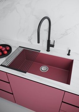 Мойка NEO CLASSIC 76, ACRYSTONE, PM967644-ME, MERLOT, 760х435 мм, Paulmark