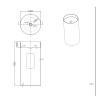 Раковина отдельностоящая ABBER Wasser Kreis AF2414MB черная матовая