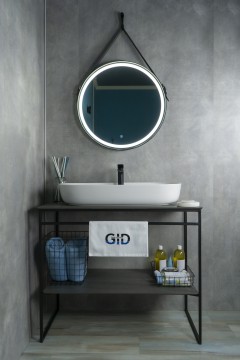 Раковина Gid N9347 51190 накладная белая 81x41x14