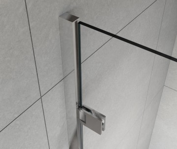 Душевая дверь Flex VDP-1F900CGB, 900, черный, стекло тонированное