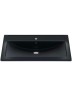 Раковина для ванной кварцевая Uperwood Foster Quartz 80х45,5х17,5 см, черная матовая, уголь