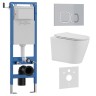 Комплект 3в1 IBERICA BLANCA инсталляция SILENCIO MINI, унитаз BURGOS ALTO белый, кнопка смыва ESTI-Q хром матовый (IB.001M.BRA.231.834)