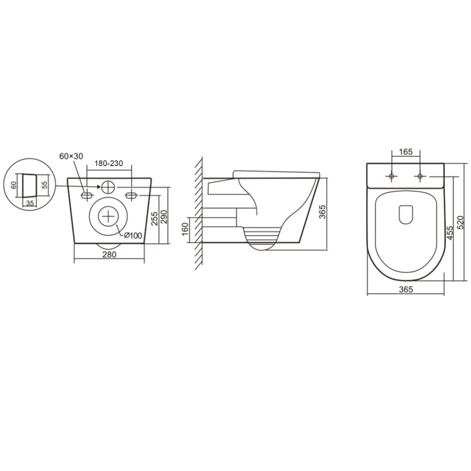 Комплект 3в1 IBERICA BLANCA инсталляция SILENCIO MINI, унитаз BURGOS ALTO белый, кнопка смыва ESTI-Q серый матовый (IB.001M.BRA.234.837)