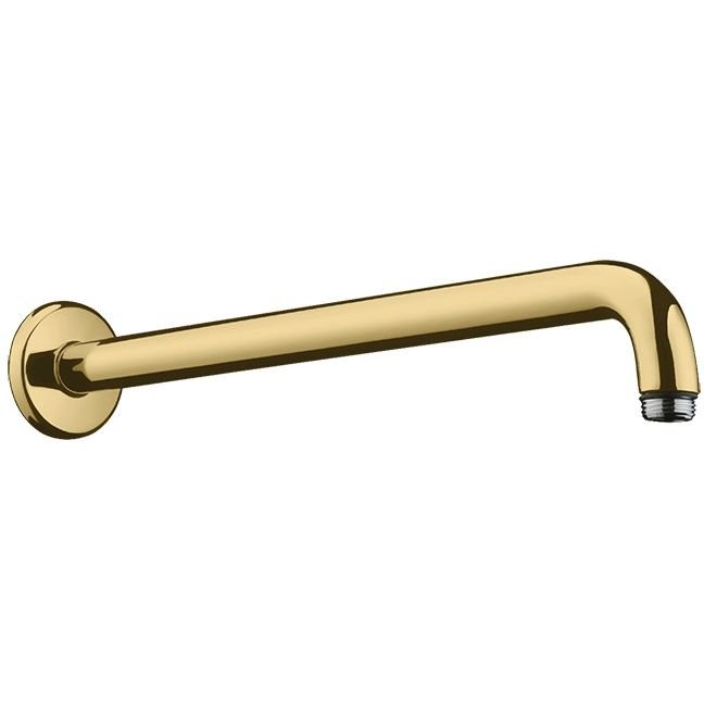 Держатель верхнего душа Hansgrohe , настенный, 389 мм, G1/2, цвет: полированное золото 27413990