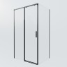 Душевой уголок Soft 2 VSR-3SO28013CLB, 1300*800, черный, стекло прозрачное