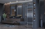 Душевое ограждение Ambassador Diamond 12011112R (100х100х200) трапеция,хром,стекло прозрачное,распашная,1 место